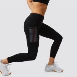 Born Primitive Rise & Grind Capris (Thin Red Line Gunmetal) Leggings