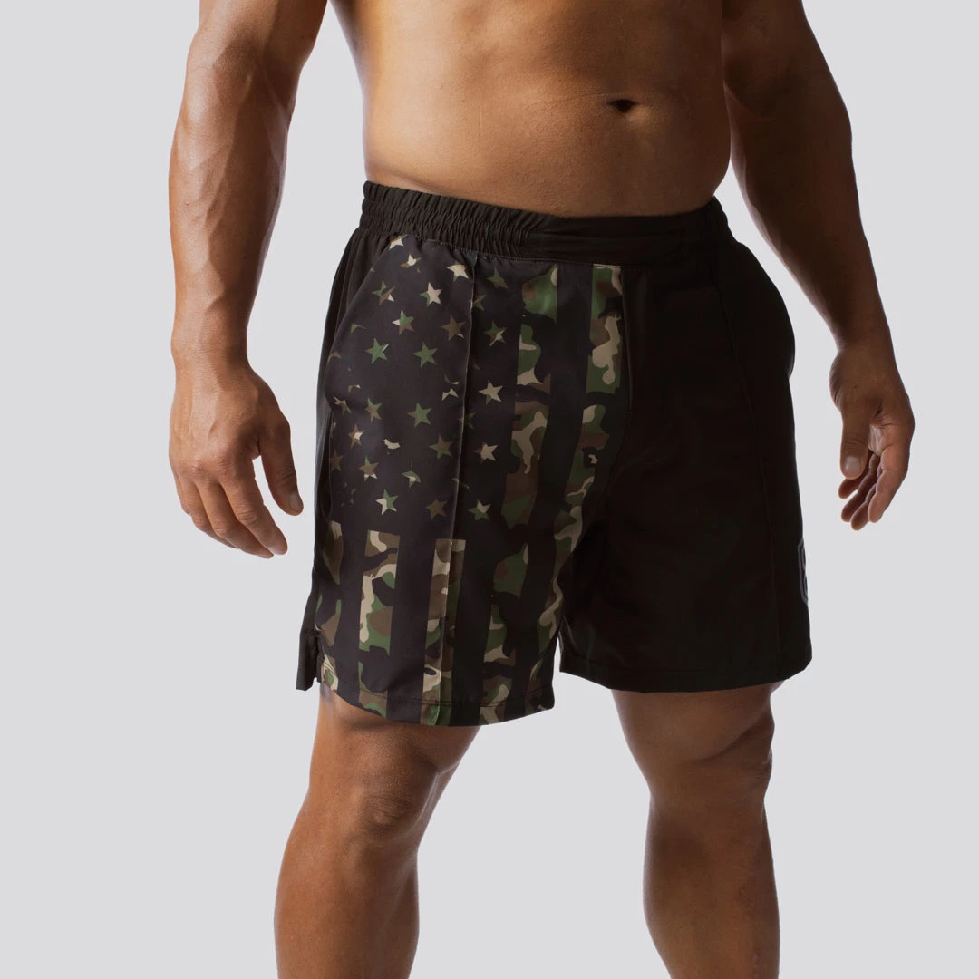 Born Primitive Patriotic Training Shorts (Woodland Patriot) 3 Born Primitive Patriotic Training Shorts (Woodland Patriot)