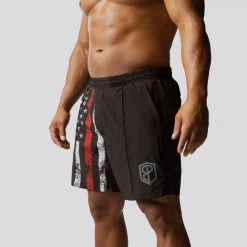 Born Primitive Patriotic Training Shorts (Thin Red Line)