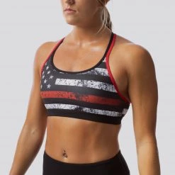 Born Primitive Sports Bras Warrior Sports Bra (Thin Red Line)