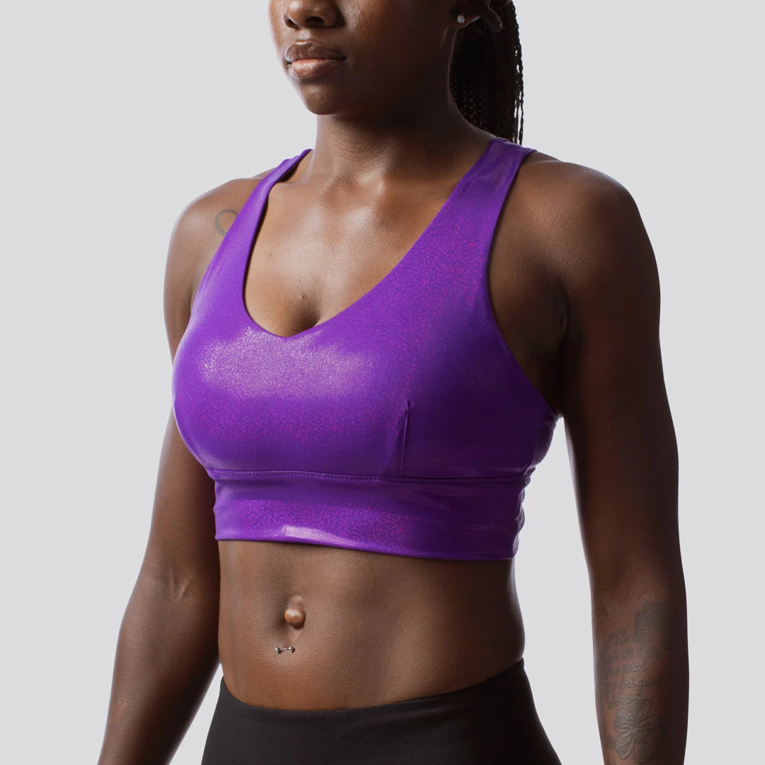 Born Primitive X-Factor Sports Bra (Purple Shimmer) Clearance Vault 4 Born Primitive X-Factor Sports Bra (Purple Shimmer) Clearance Vault