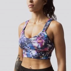 Born Primitive The Milk And Muscles Nursing Sports Bra (Garden Galaxy) Maternity