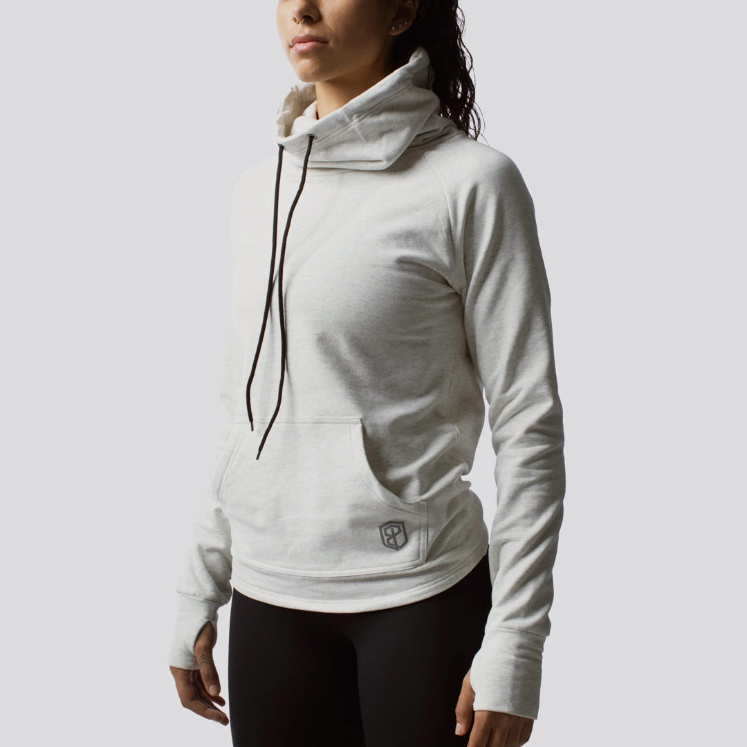 Born Primitive Cowl At The Full Moon Sweatshirt (Heather White) Athleisure 3 Born Primitive Cowl At The Full Moon Sweatshirt (Heather White) Athleisure