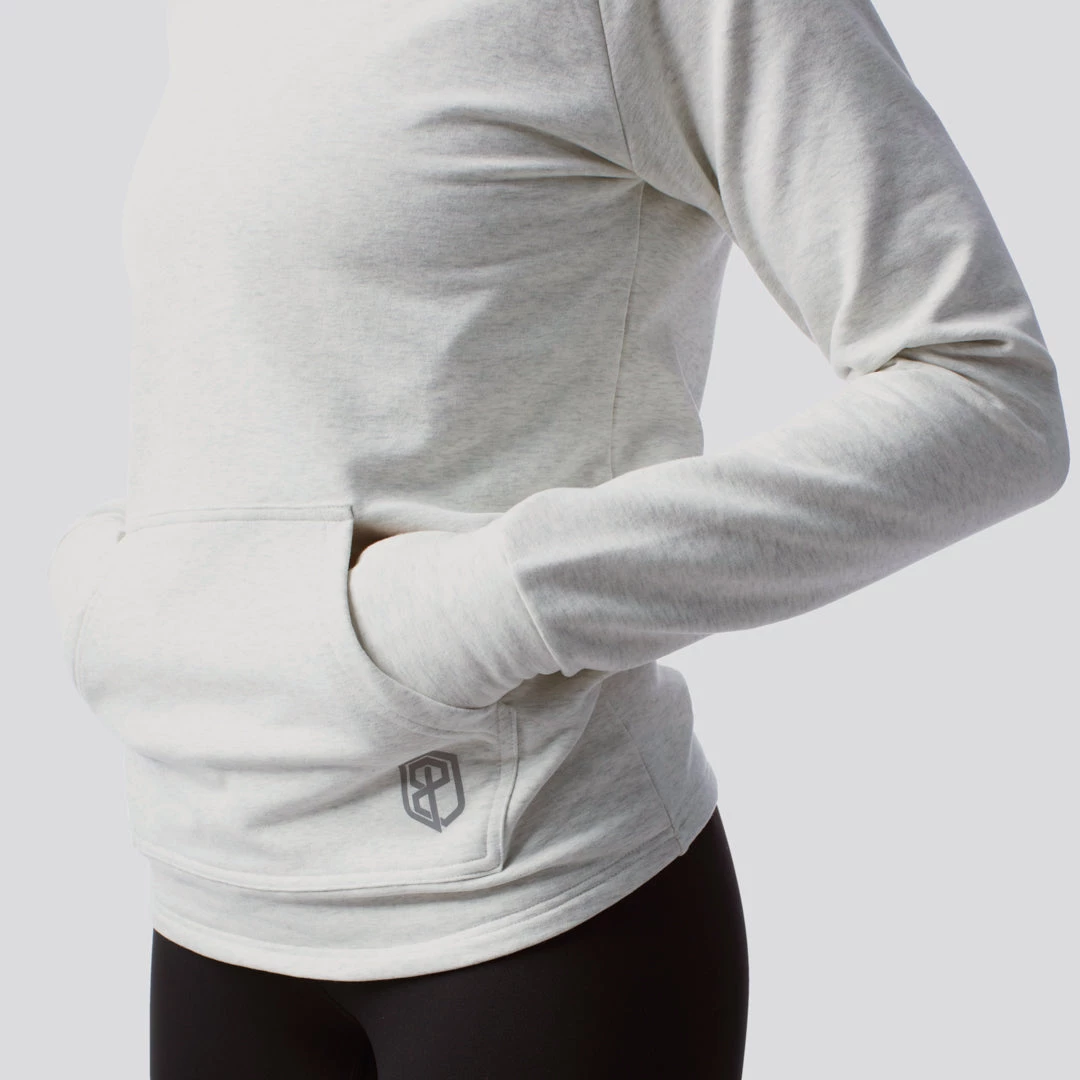 Born Primitive Cowl At The Full Moon Sweatshirt (Heather White) Athleisure 5 Born Primitive Cowl At The Full Moon Sweatshirt (Heather White) Athleisure