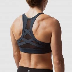 Born Primitive Strong Laced Sports Bra (Heather Navy) Sports Bras
