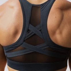 Born Primitive Strong Laced Sports Bra (Heather Navy) Sports Bras