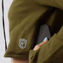 Born Primitive Tops Cowl At The Half Moon Crop (Tactical Green)