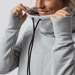 Born Primitive Cowl At The Half Moon Crop (Heather Grey)