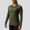 Born Primitive Female Zip Neck Athleisure Long Sleeve (Tactical Green) 2 Born Primitive Female Zip Neck Athleisure Long Sleeve (Tactical Green)