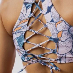 Born Primitive The Primitive Bikini Top (Water Lillies Navy) Clearance Vault