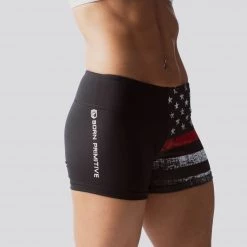 Born Primitive Patriotic Double Take Booty Shorts (Thin Red Line Edition)