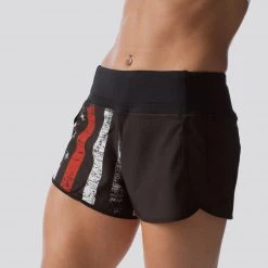 Born Primitive Free Flow Shorts (Thin Red Line)