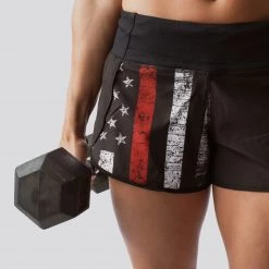 Born Primitive Free Flow Shorts (Thin Red Line)