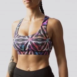 Born Primitive Clearance Vault Infinity Sports Bra (Rainbow Prism)
