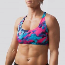 Born Primitive Vitality Sports Bra (Official WZA Edition- Pink Palm) Clearance Vault