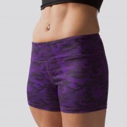 Born Primitive Camo Double Take Booty Shorts (Project Purple Edition)