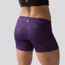 Born Primitive Camo Double Take Booty Shorts (Project Purple Edition)