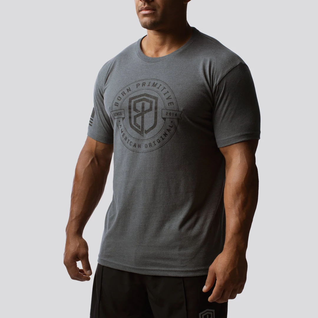 Born Primitive Tops American Original T-Shirt (Heather Metal) 3 Born Primitive Tops American Original T-Shirt (Heather Metal)