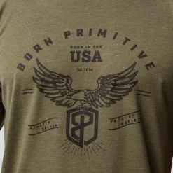 Born Primitive The Freedom T-Shirt (Military Green)