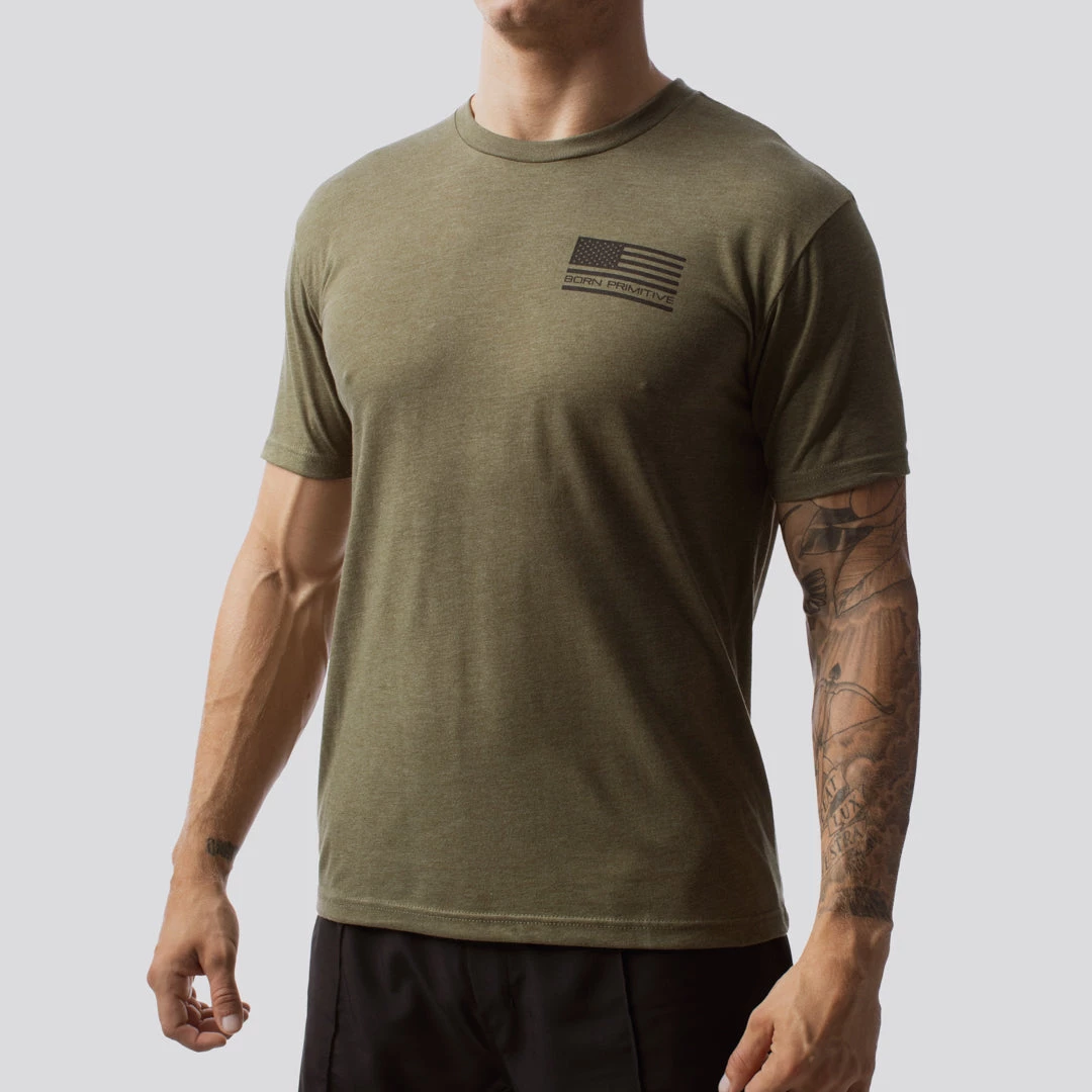 Born Primitive The American Protector 2.0 T-Shirt (Military Green) Patriotic 4 Born Primitive The American Protector 2.0 T-Shirt (Military Green) Patriotic