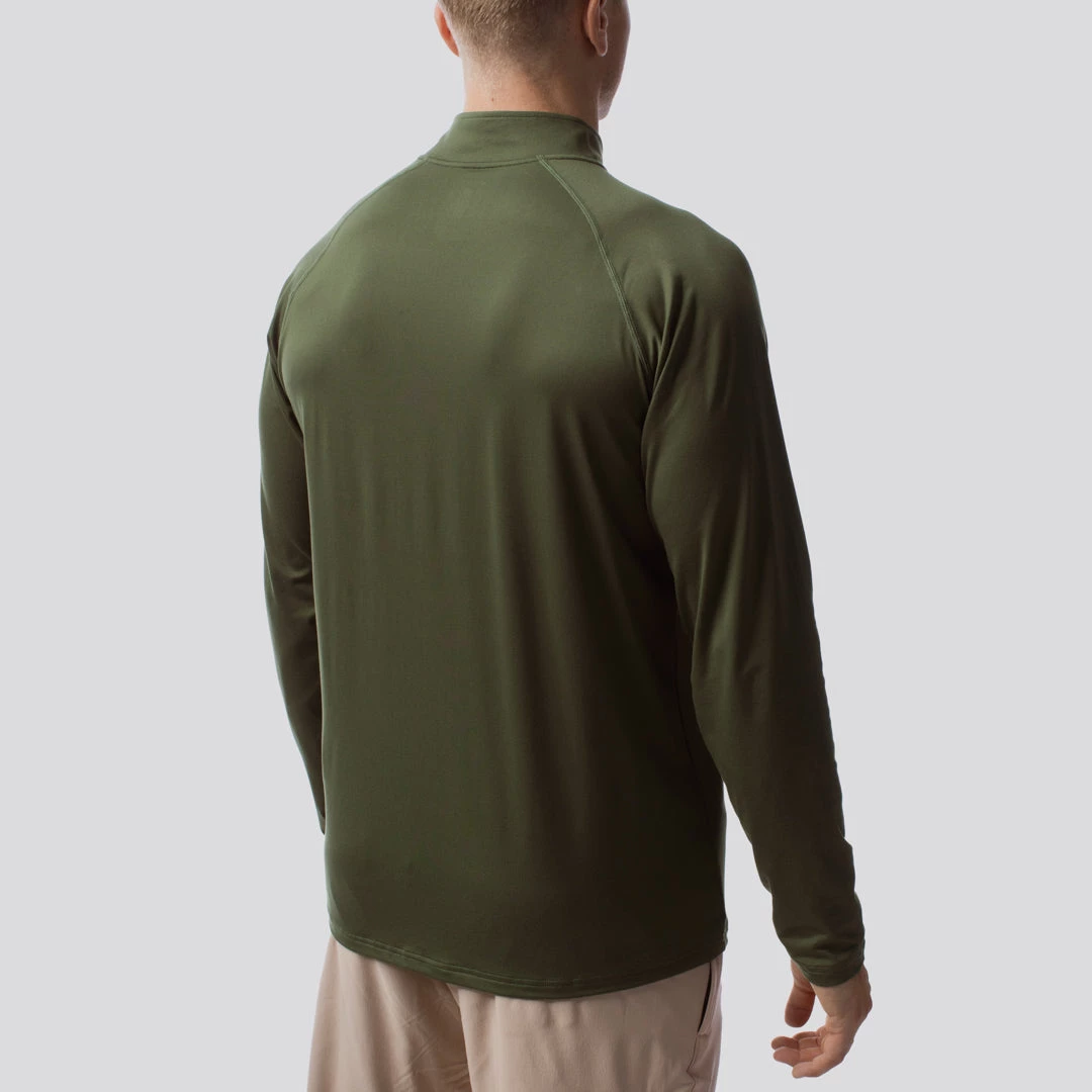 Born Primitive Male Zip Neck Athleisure Long Sleeve (Tactical Green) 4 Born Primitive Male Zip Neck Athleisure Long Sleeve (Tactical Green)