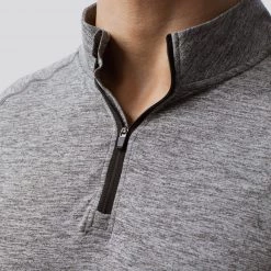 Born Primitive Male Zip Neck Athleisure Long Sleeve (Heather Grey) 7 Born Primitive Male Zip Neck Athleisure Long Sleeve (Heather Grey)