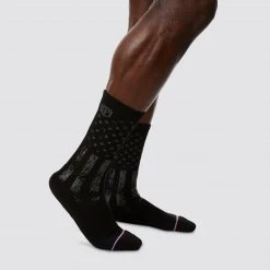 Born Primitive Crew Socks By Soledier Socks (Thin Blue Line) FIrst Responder