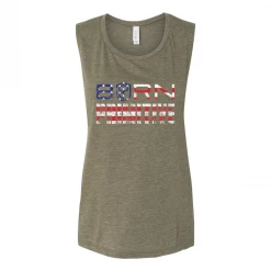 Born Primitive The Patriot Brand 2.0 Flowy Muscle (OD Green)