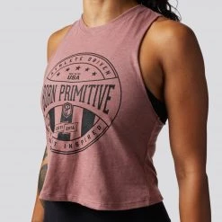Born Primitive The Elevate Crop (Athlete Driven- Heather Mauve)