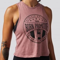Born Primitive The Elevate Crop (Athlete Driven- Heather Mauve)