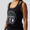 Born Primitive Tops Athlete Driven Flowy Crop Tank (Black)