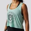 Born Primitive American Original Flowy Crop Tank (Mint) Tops