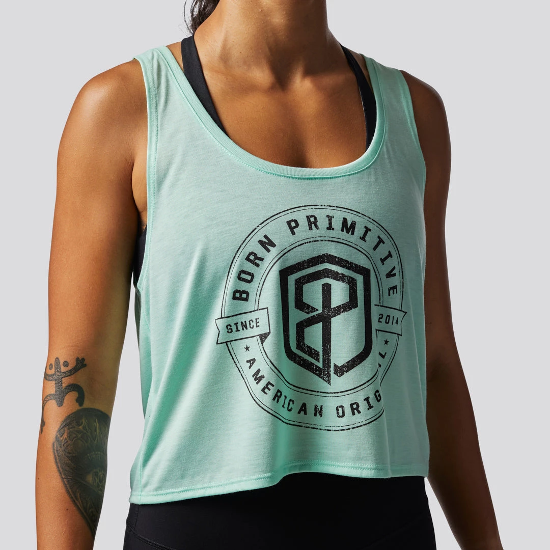 Born Primitive American Original Flowy Crop Tank (Mint) Tops 4 Born Primitive American Original Flowy Crop Tank (Mint) Tops
