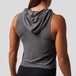 Born Primitive Good Vibes Cropped Tank (Grey) T-Shirts & Tanks
