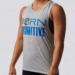 Born Primitive The Brand Tank 2.0 Flowy Muscle Tank (Thin Blue Line)