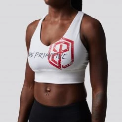 Born Primitive X-Factor Sports Bra (Brand Strength-White)