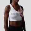 Born Primitive X-Factor Sports Bra (Brand Strength-White)