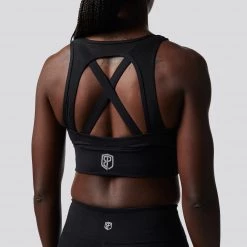 Born Primitive Sports Bras X-Factor Sports Bra (Brand Strength-Black)