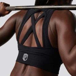 Born Primitive Sports Bras X-Factor Sports Bra (Brand Strength-Black)