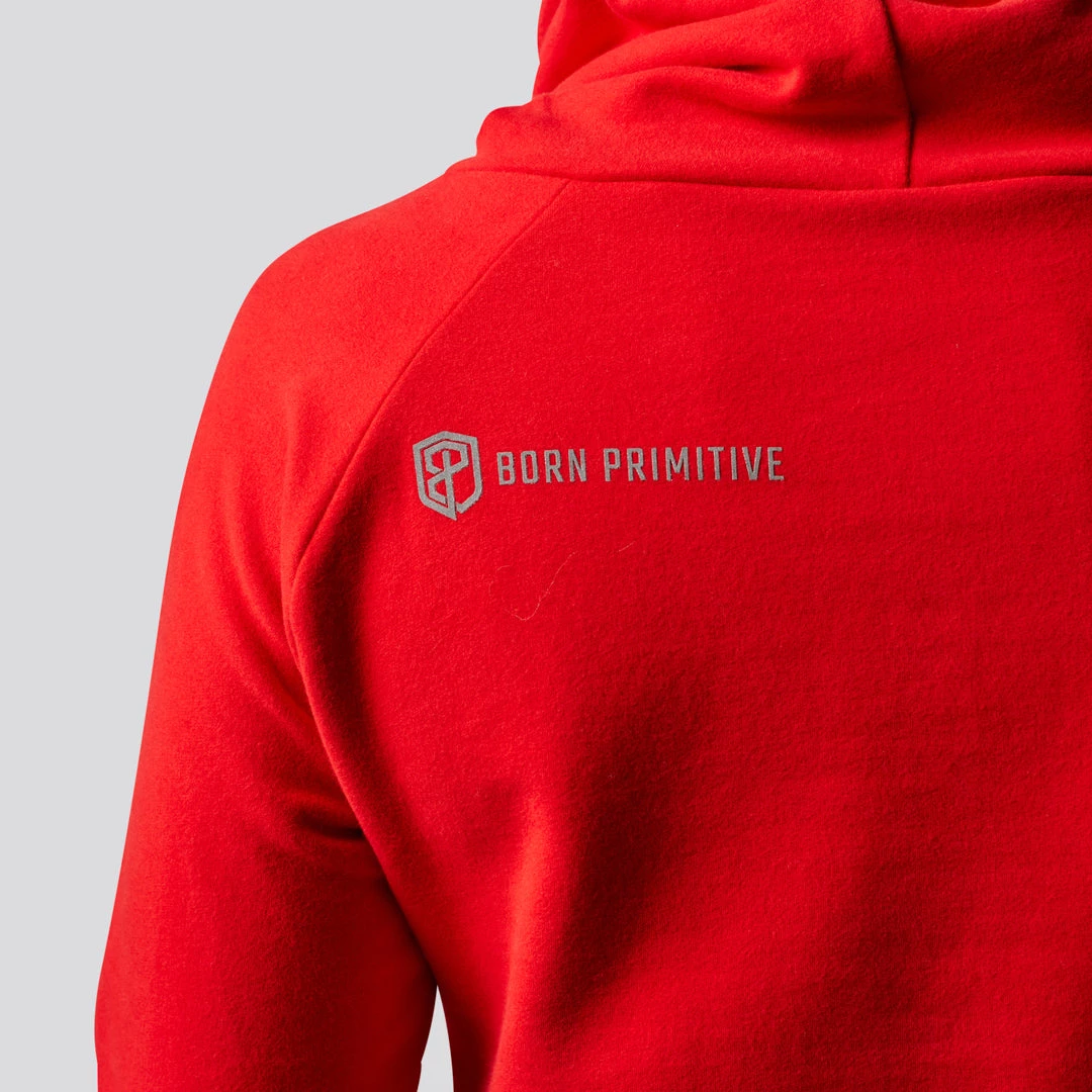 Born Primitive Cowl At The Full Moon Sweatshirt (Red) Long Sleeves 5 Born Primitive Cowl At The Full Moon Sweatshirt (Red) Long Sleeves