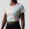 Born Primitive Clearance Vault The Cropped Tie Dye Tee (Rainbow)