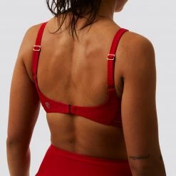 Born Primitive Ripple Bikini Top (Bright Red) Clearance Vault