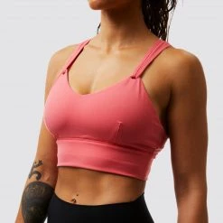 Born Primitive Maternity The Milk And Muscles Nursing Sports Bra (Peach)