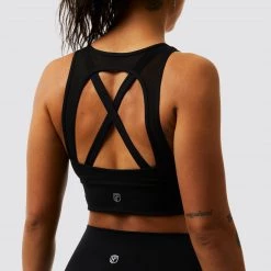 Born Primitive Maternity The Milk And Muscles Nursing Sports Bra (Black)