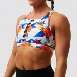 Born Primitive The Knotted Up Sports Bra (Aloha- Blue) Sports Bras