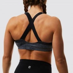 Born Primitive Your Essential Sports Bra (Thin Blue Line Gunmetal)