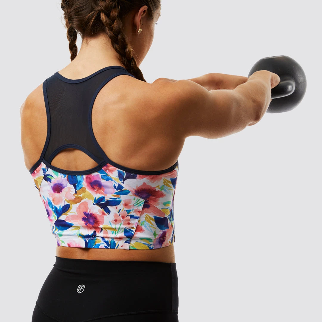 Born Primitive Meshed Up Cropped Sports Bra (Pastel Garden) 6 Born Primitive Meshed Up Cropped Sports Bra (Pastel Garden)