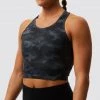 Born Primitive Meshed Up Cropped Sports Bra (Ash) Camo