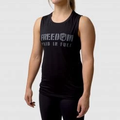 Born Primitive Freedom Paid In Full Flowy Muscle (Black)