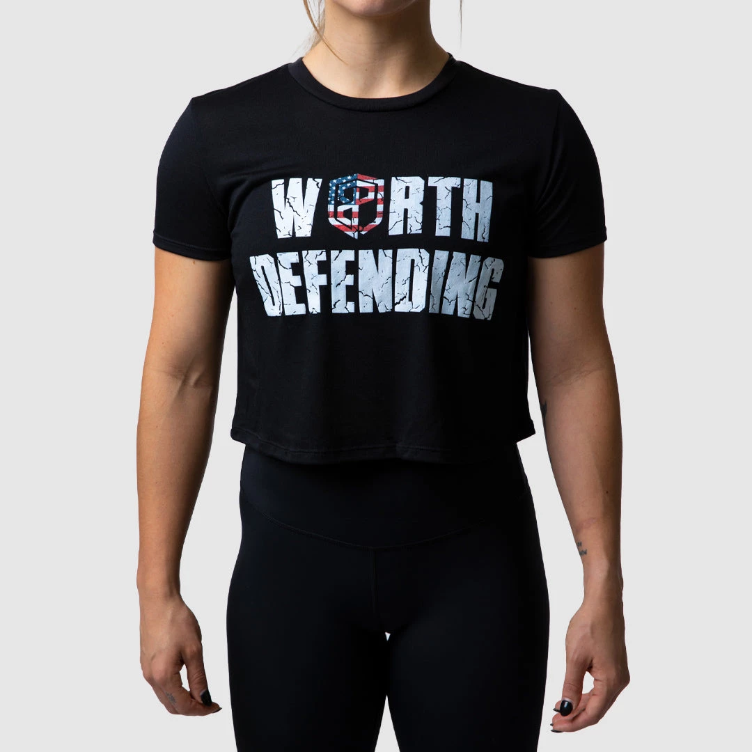 Born Primitive New Arrivals Worth Defending Crop Tee (Black) 7 Born Primitive New Arrivals Worth Defending Crop Tee (Black)
